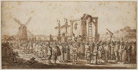 O+ 011
          <br/>
          Het ophangen aan de galg van de doodskist met Gilles van Ledenberg
          <br/>
          <em>Velde, Esaias van de (1587-1630)</em>